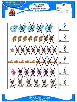 Çocuklar İçin toplam işlemi yaprak testleri 